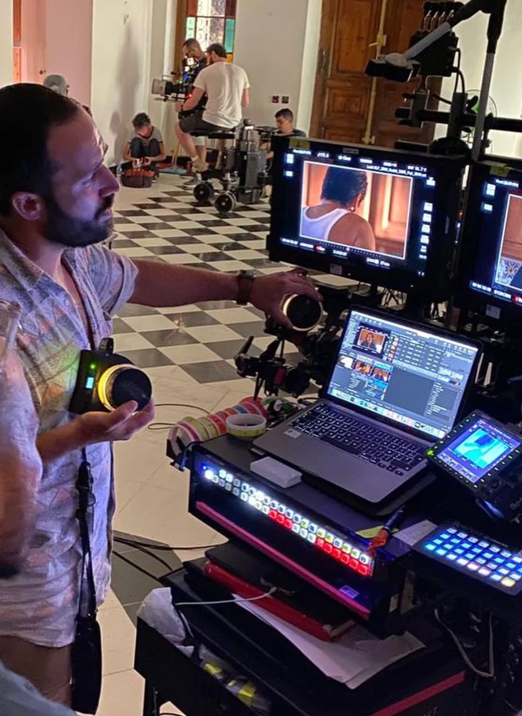 Au poste DIT, sur le plateau.
