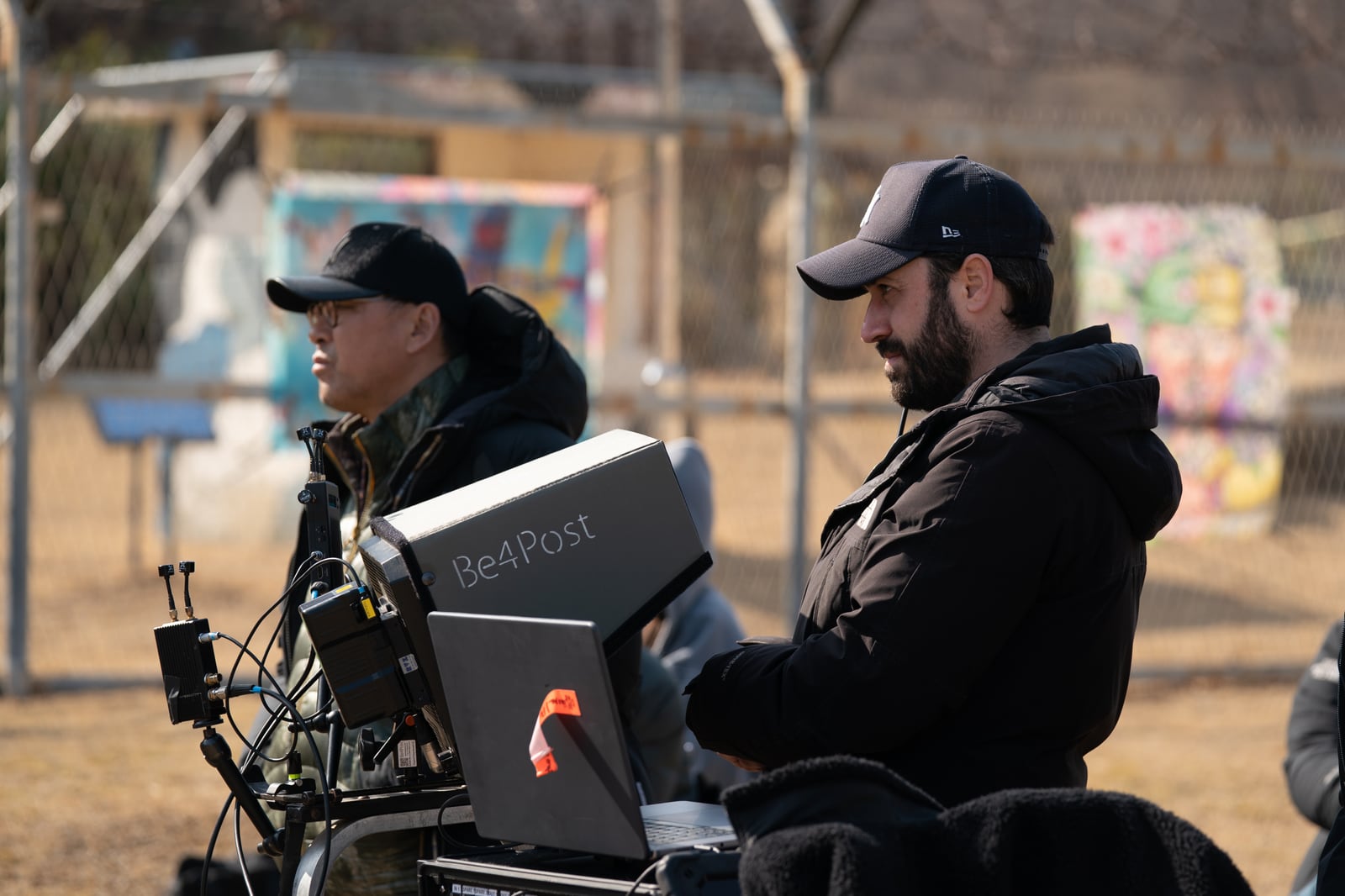 Sur le tournage d’Hiver à Sokcho, Corée du Sud.